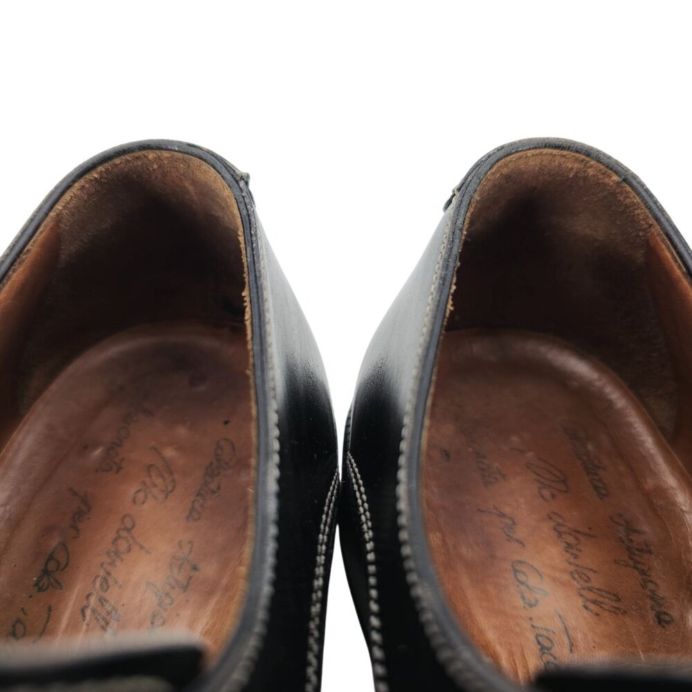 Vintage Italian McDowell Mens 9.5D /8.5UK Black Leather Dress Shoes Derby Oxford - Picture 6 of 12